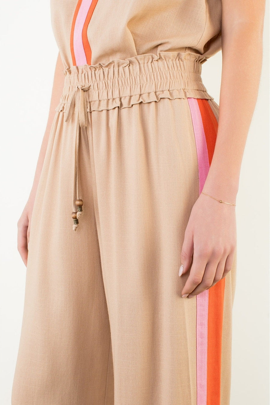 THML Wide Leg Side Stripe Pants