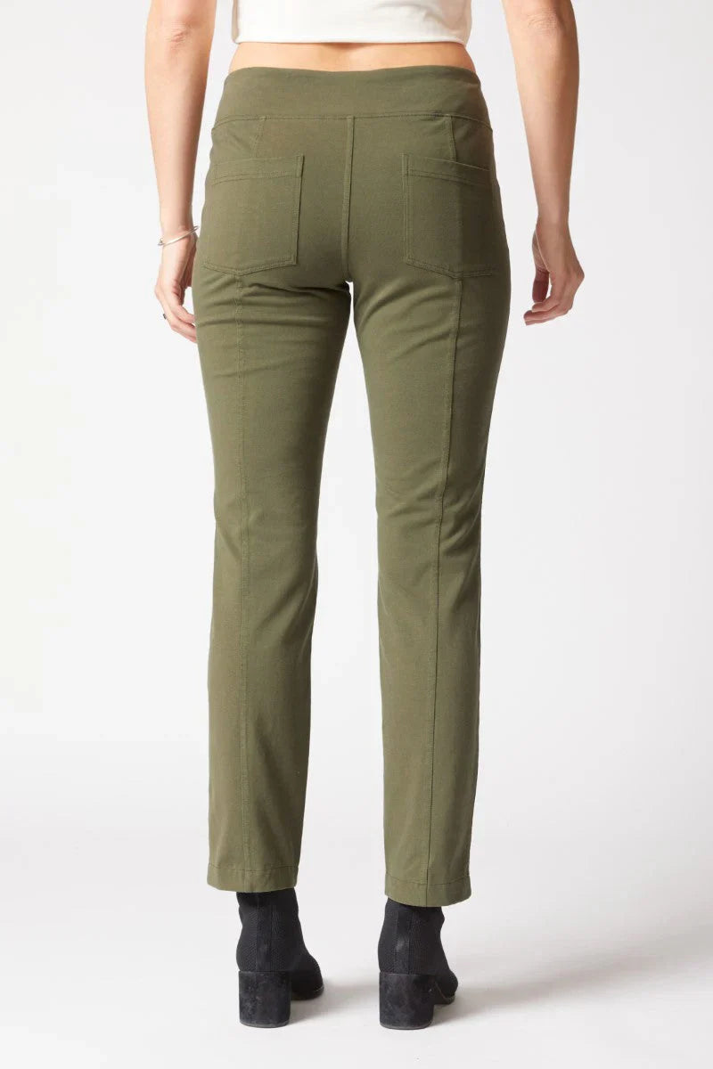 Stonewash Knit Straight Pant