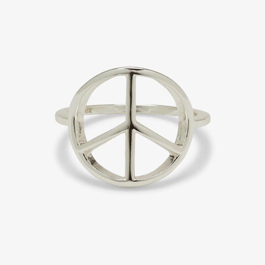 Pura Vida Peace Sign Ring