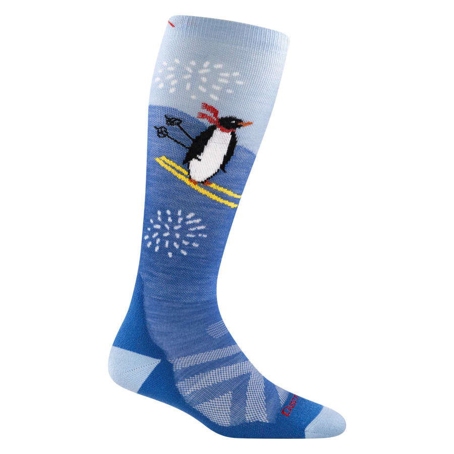 Darn Tough Kids Penguin Peak Over-the-Calf Midweight Ski & Snowboard Socks