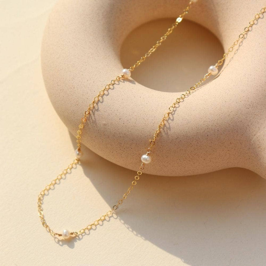 Token Delicate Pearl Necklace