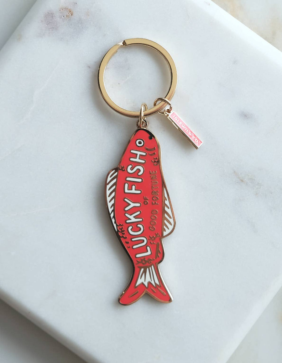 Idlewild Enamel Keychain | Good Fortune Fish