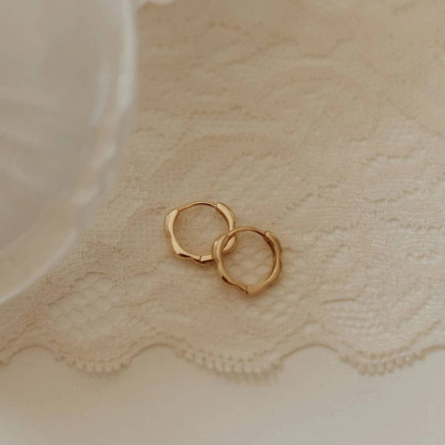 Mauve Jewelry Lola Floral Hoops