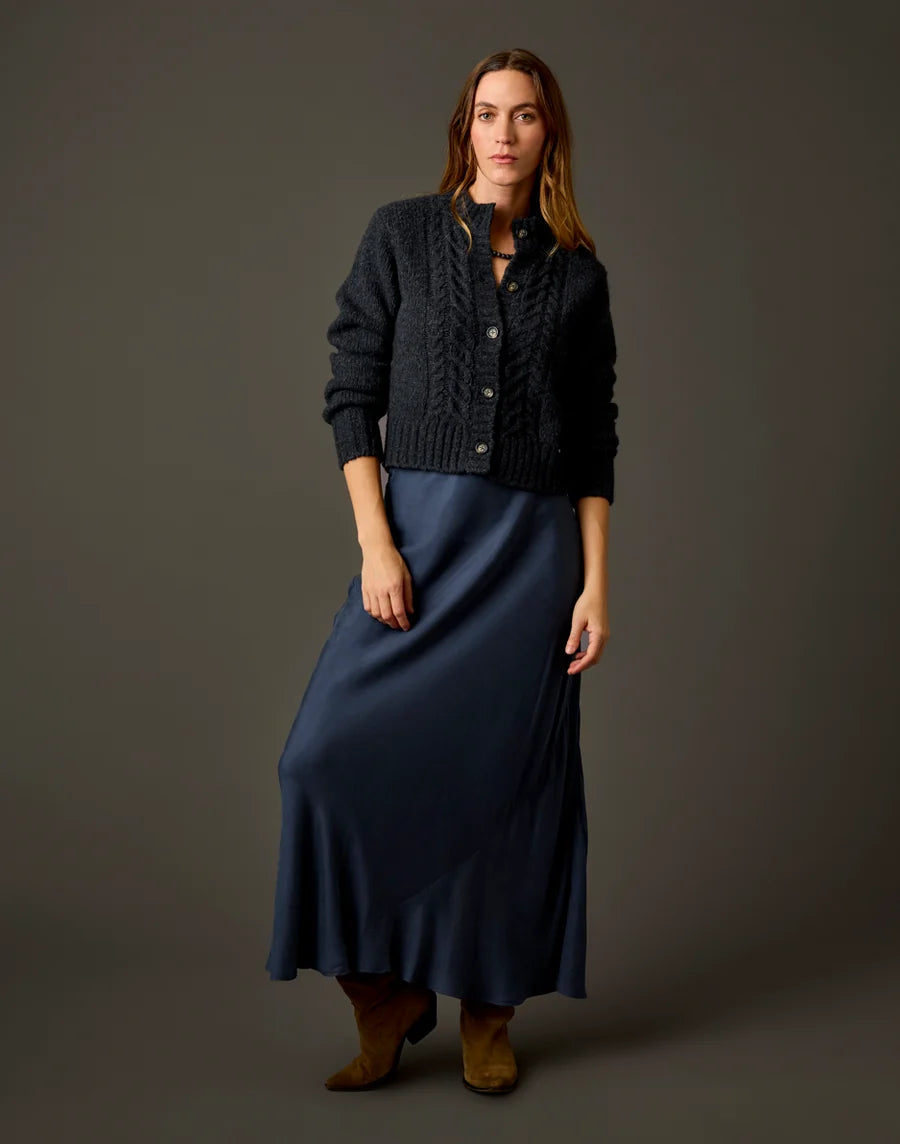 Carve Poppy Cropped Cardigan