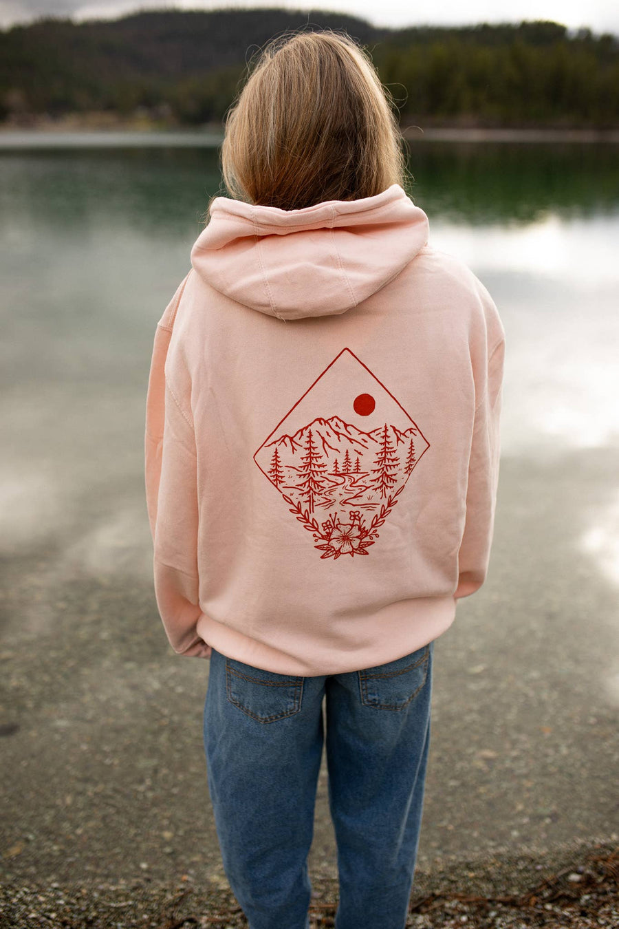 Take Me to the Wildflowers Unisex Hoodie - Pale Pink