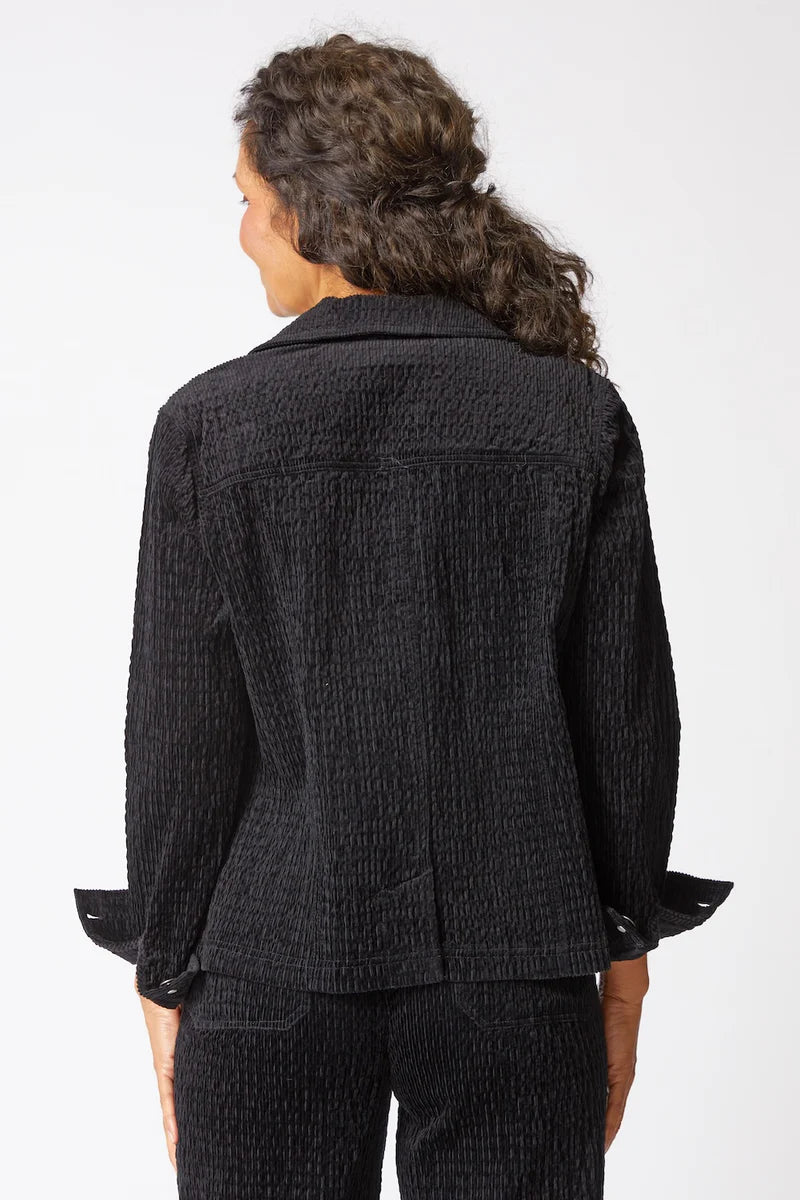 Rustic Stretch Cord Boyfriend Jacket
