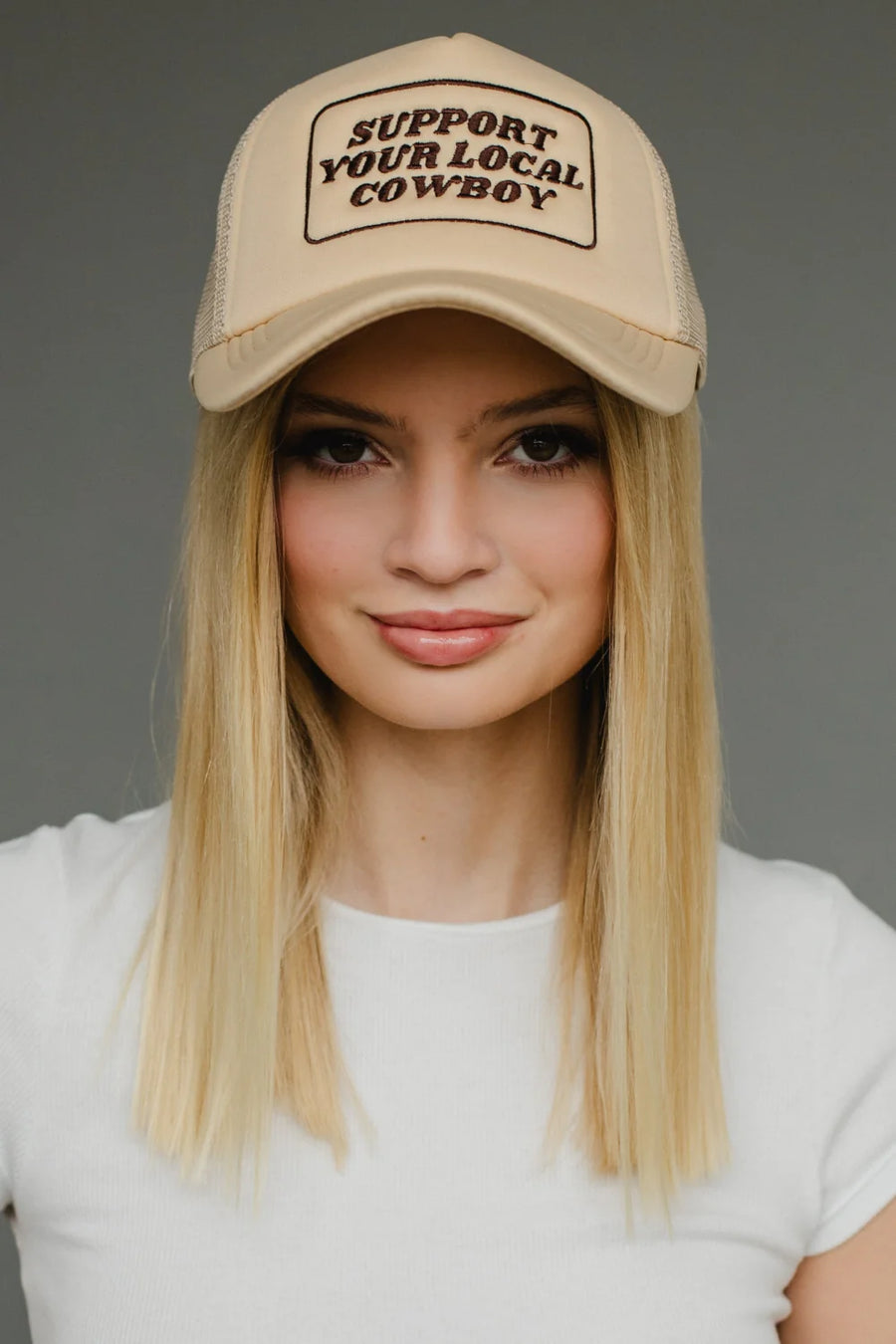 Support Your Local Cowboy Trucker Hat
