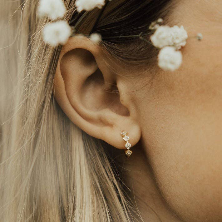 Mauve Jewelry Alice Diamond Hoops
