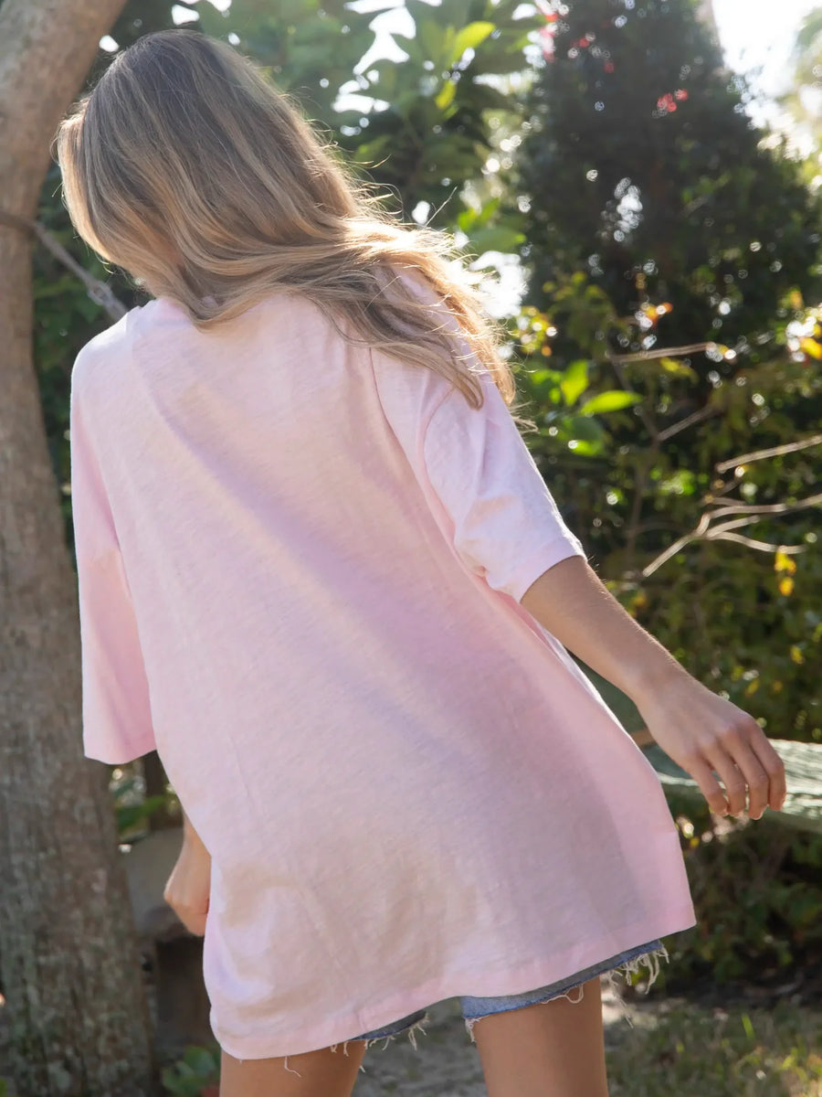 Oversized Cotton Applique Tee