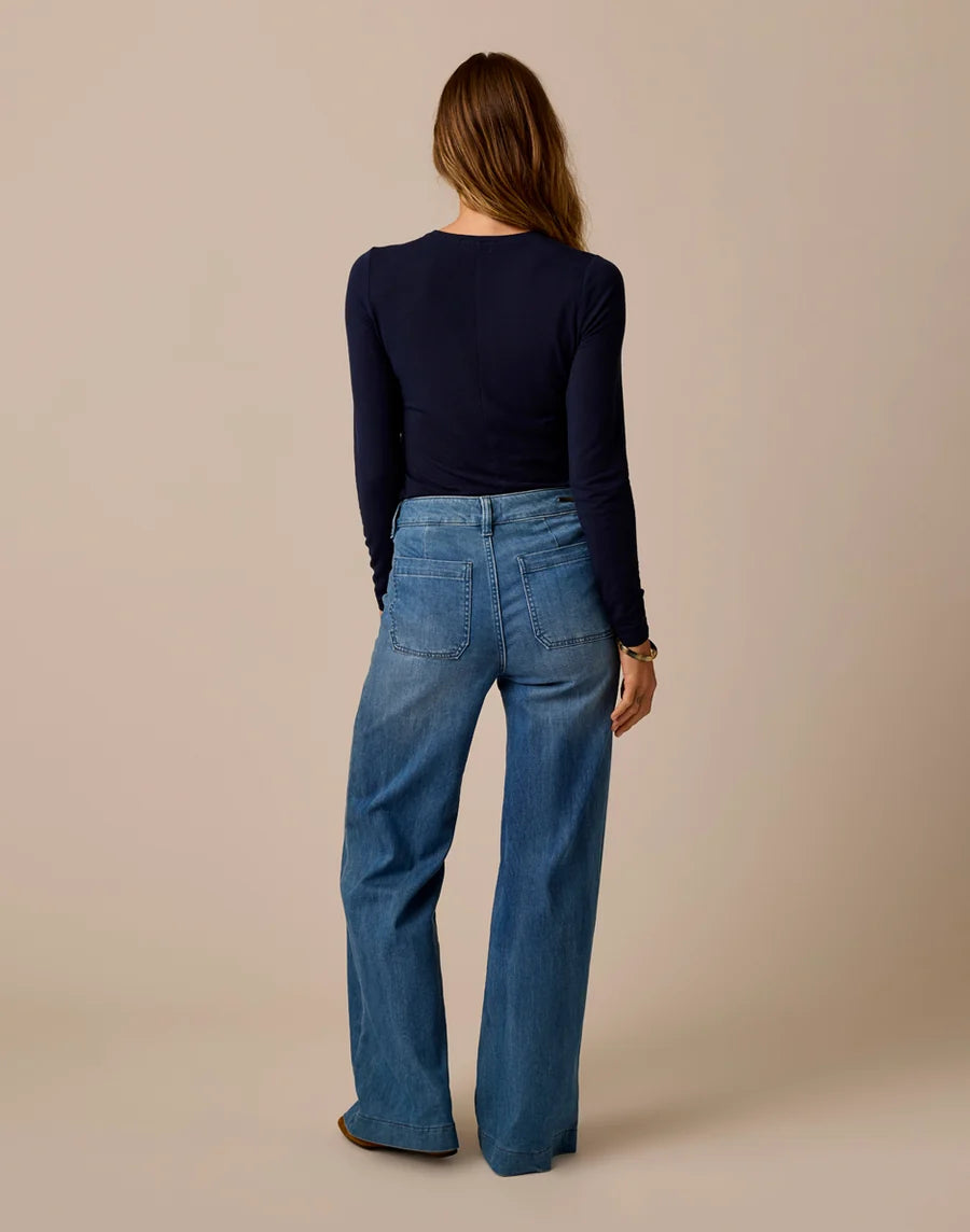 Carve Farrah Lightweight Denim Wide Leg