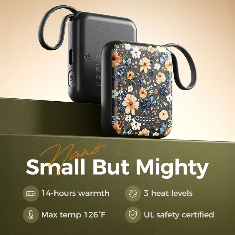 Ocoopa UT5 Nano Floral Reusable Hand Warmers