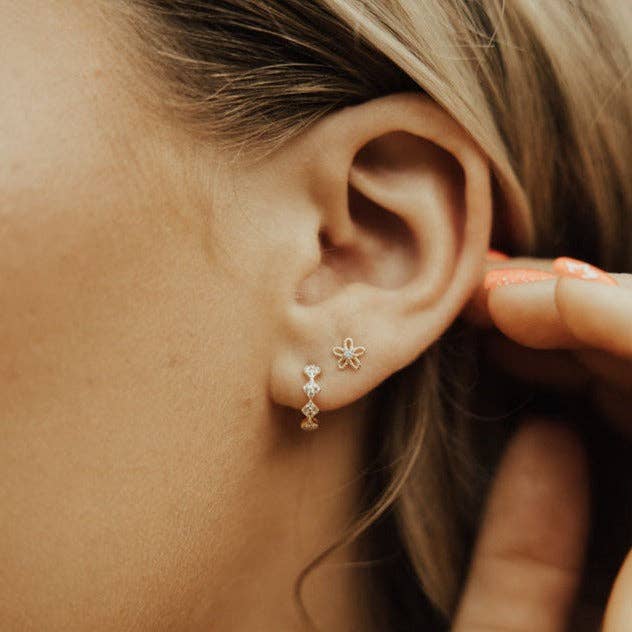 Mauve Jewelry Alice Diamond Hoops