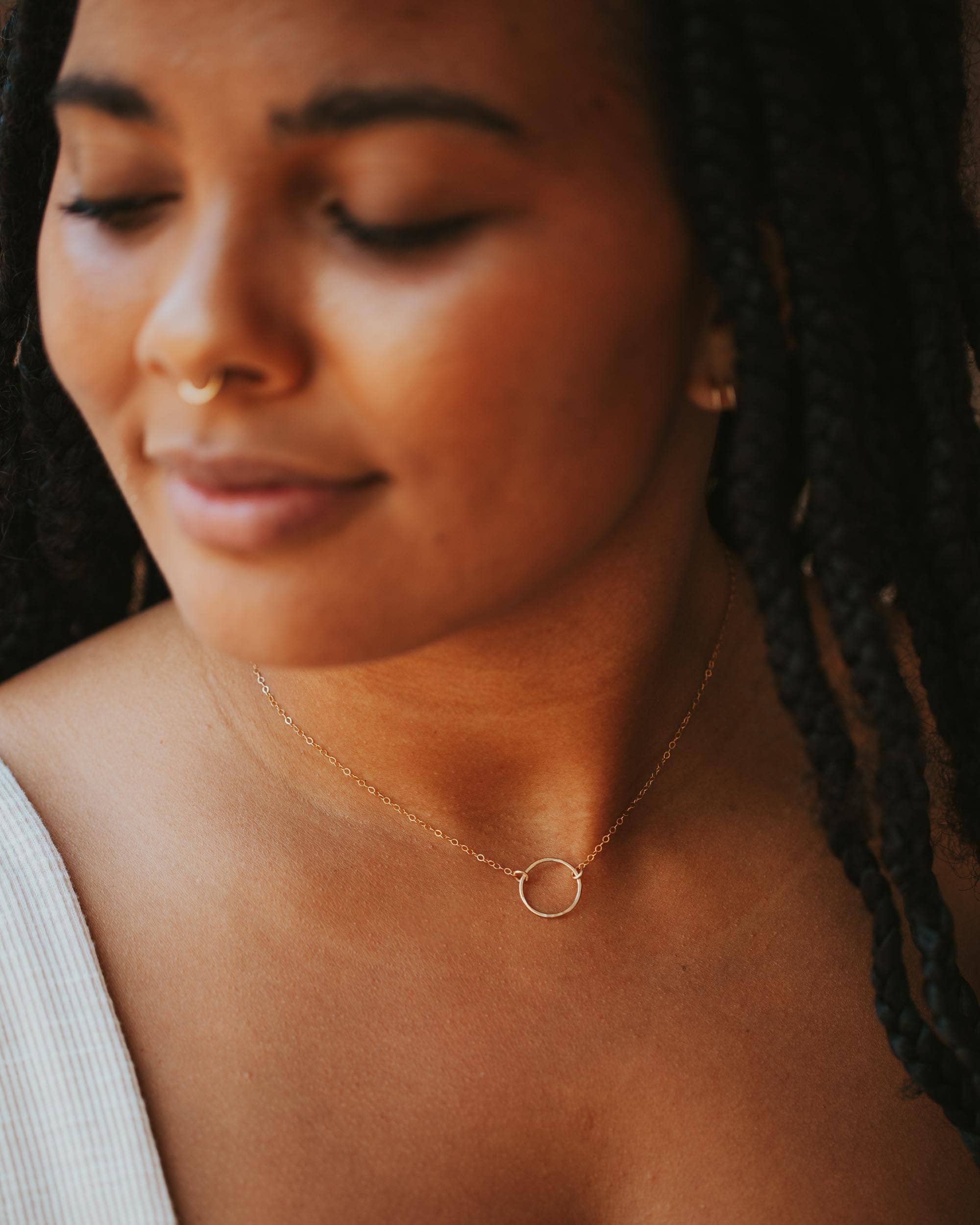 Hello Adorn Full Circle Necklace