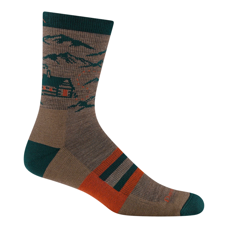 Men's Hike Hike Hut Micro Crew Midweight Hiking Socks