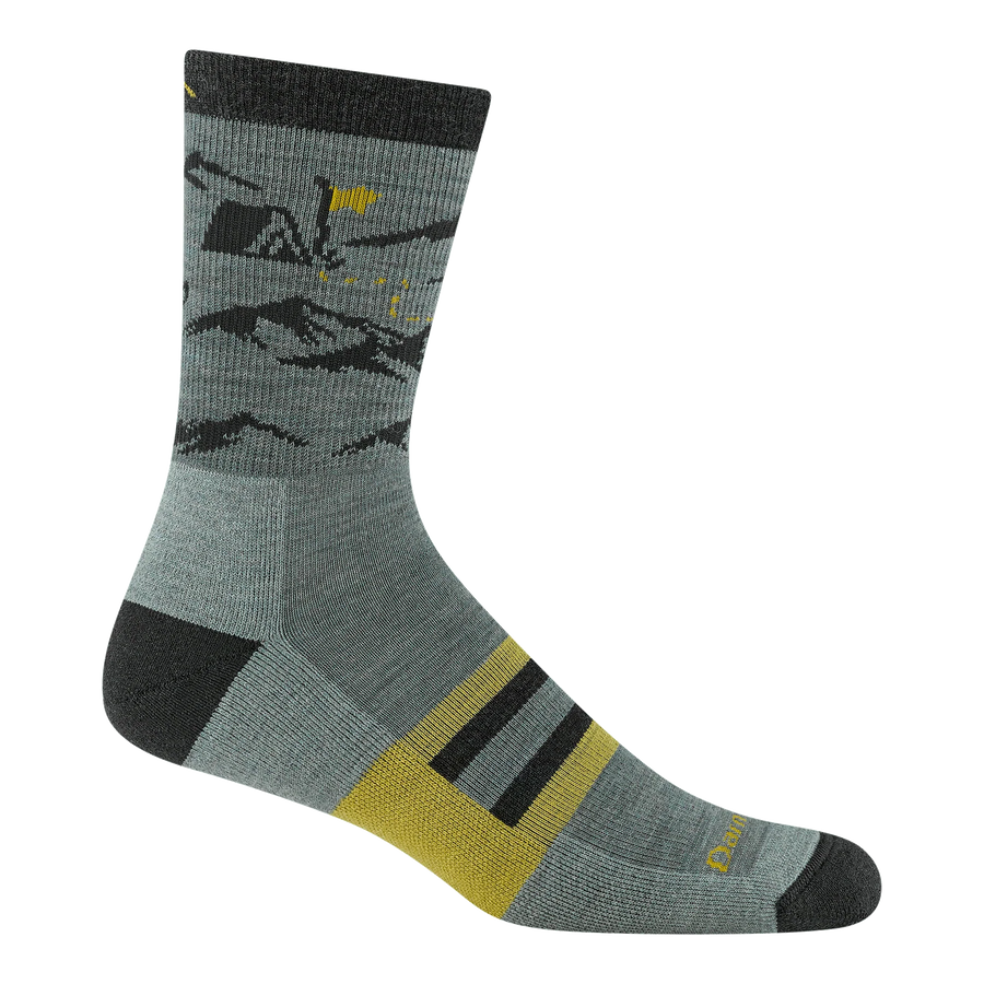 Men's Hike Hike Hut Micro Crew Midweight Hiking Socks