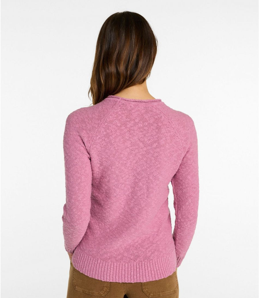 Women's Midweight Cotton Slub Rollneck Pullover