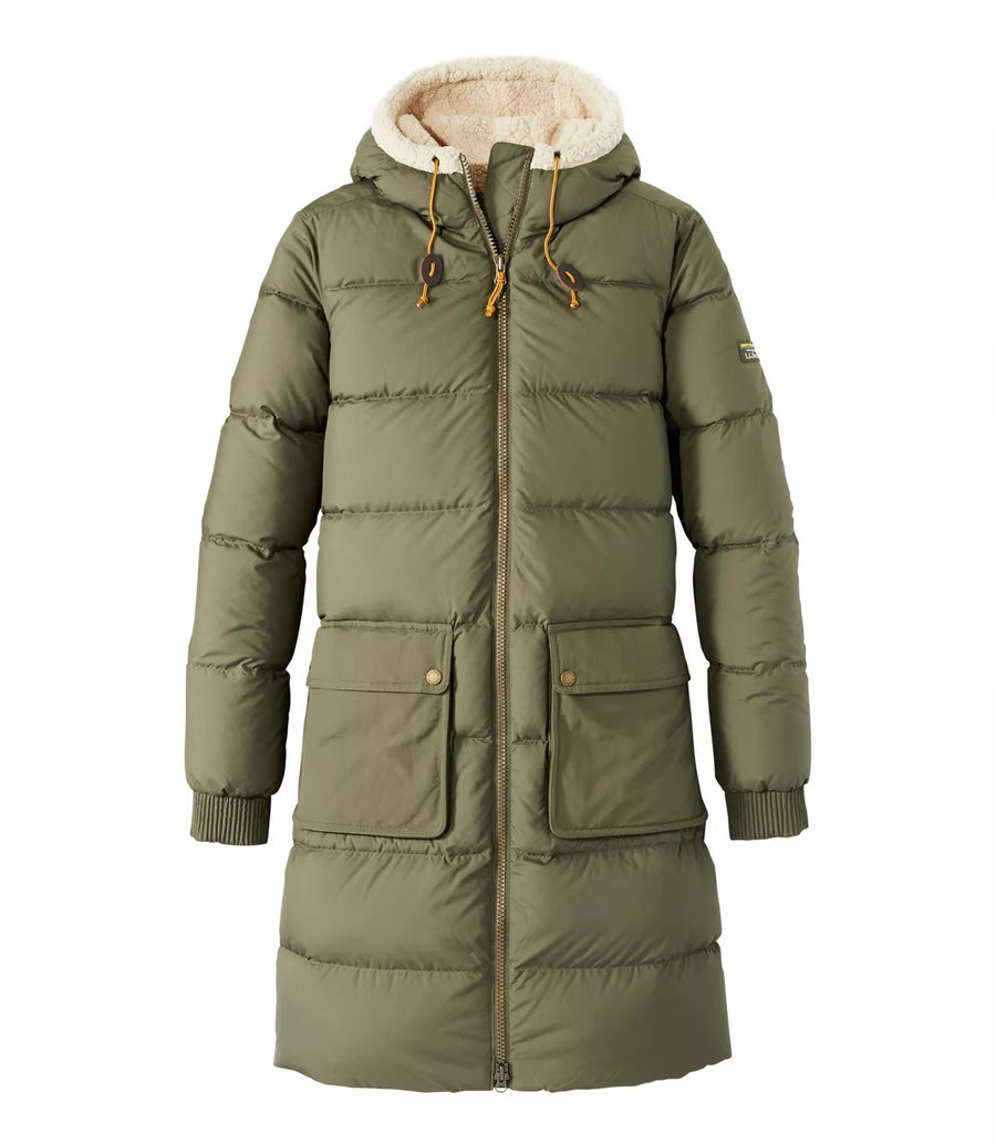 LLBean Women's Mountain Classic Down Coat Sherpa-Lined