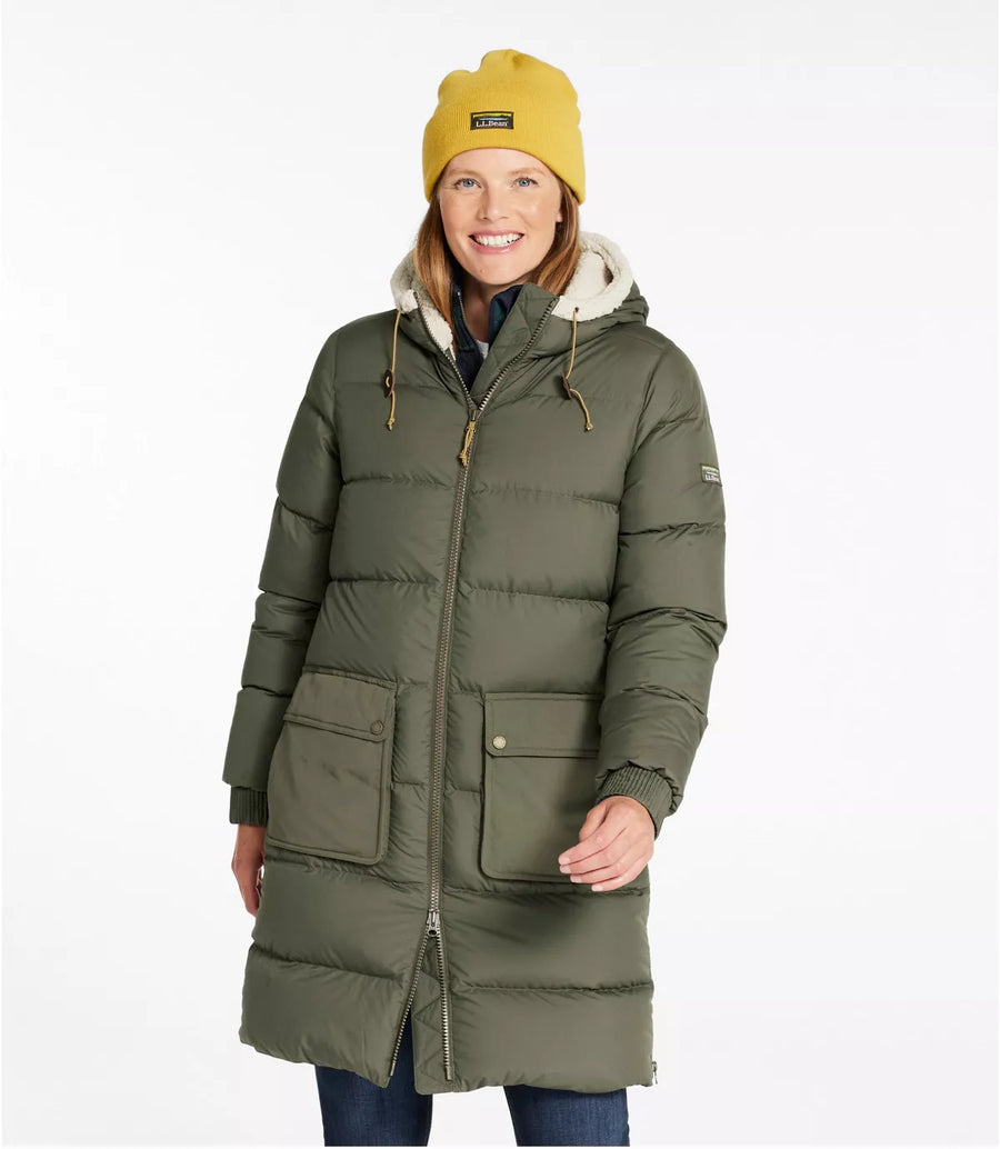 LLBean Women's Mountain Classic Down Coat Sherpa-Lined