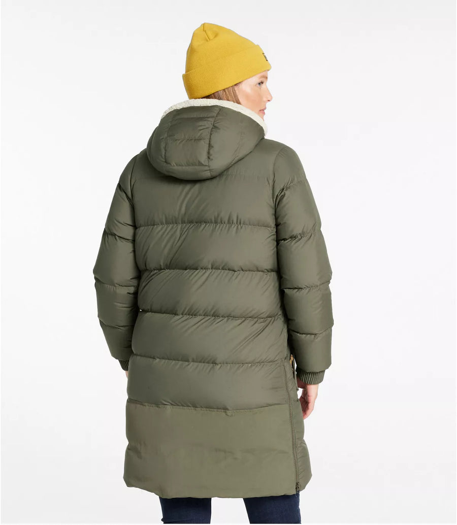 LLBean Women's Mountain Classic Down Coat Sherpa-Lined
