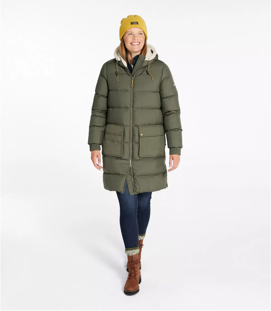 LLBean Women's Mountain Classic Down Coat Sherpa-Lined