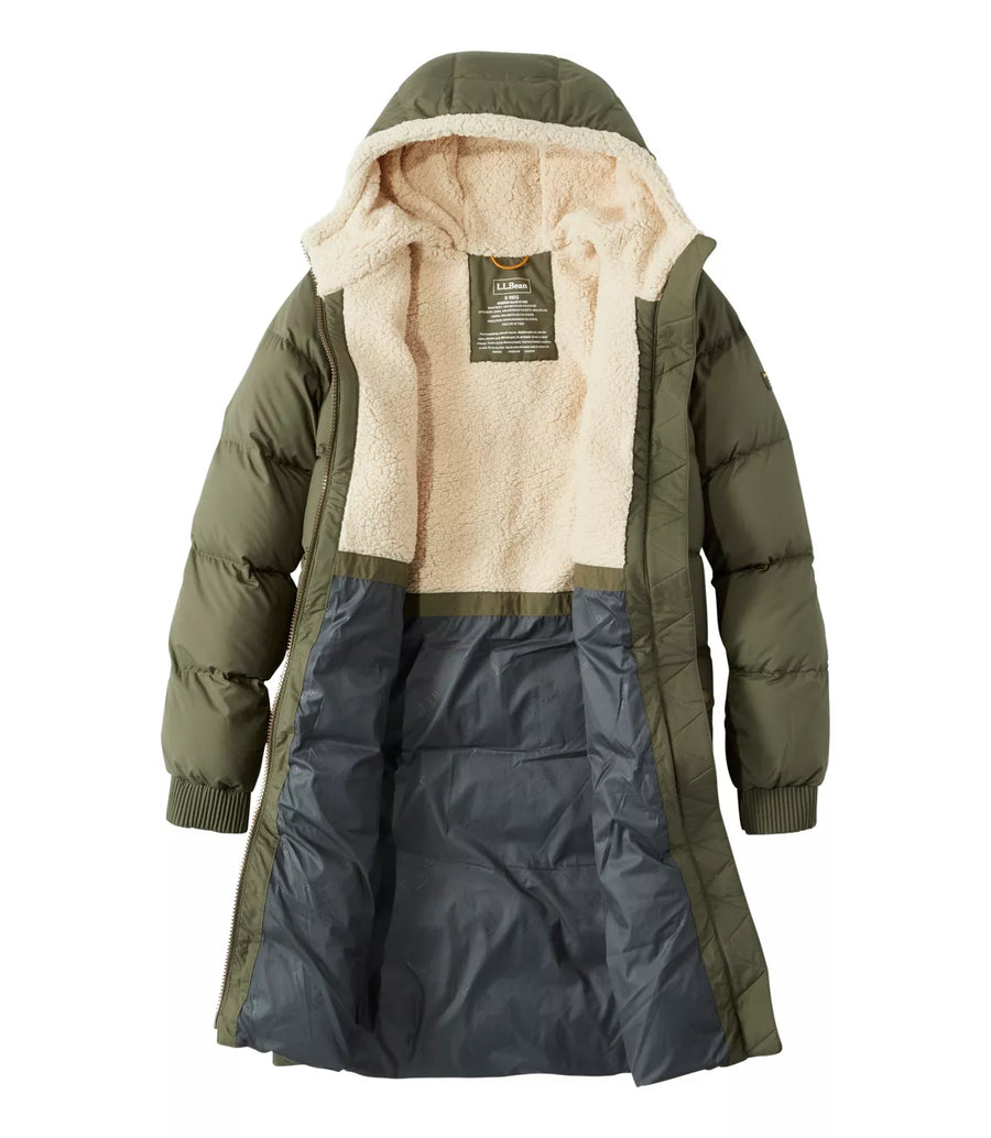 LLBean Women's Mountain Classic Down Coat Sherpa-Lined