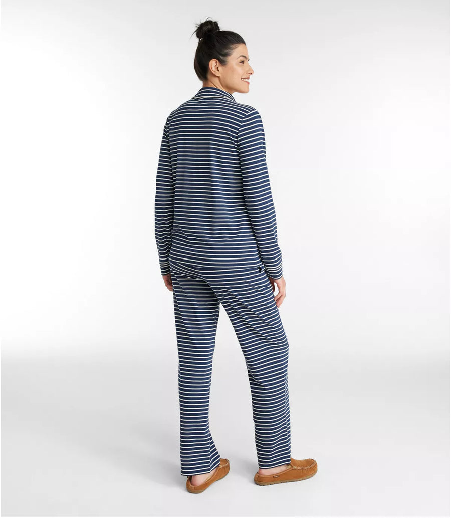 LLBean Women's Super Soft Shrink-Free Button Front Pajama Set