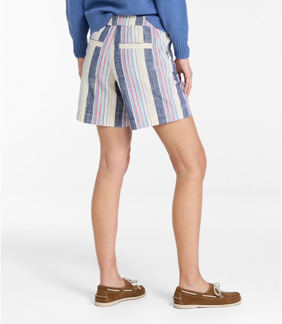 L.L.Bean Women's Lakewashed Dock Shorts Stripe