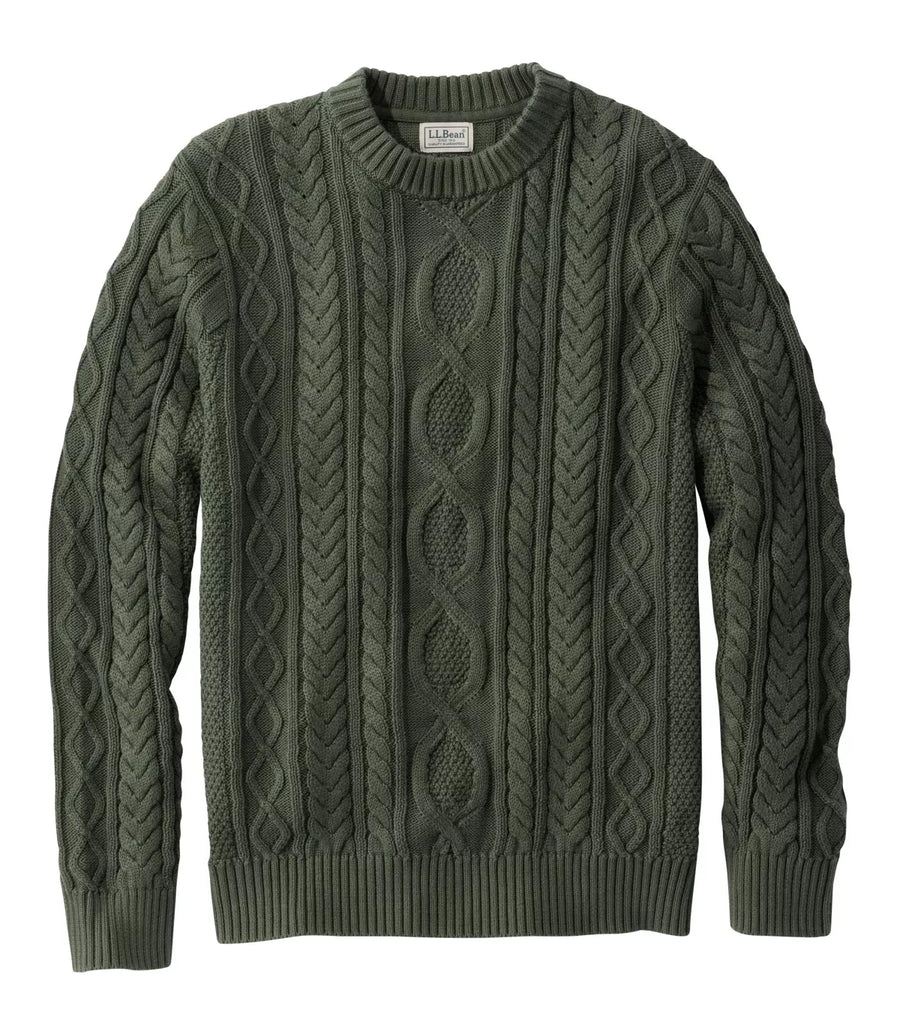 LLBean Men's Heritage Soft Cotton Fisherman Crew