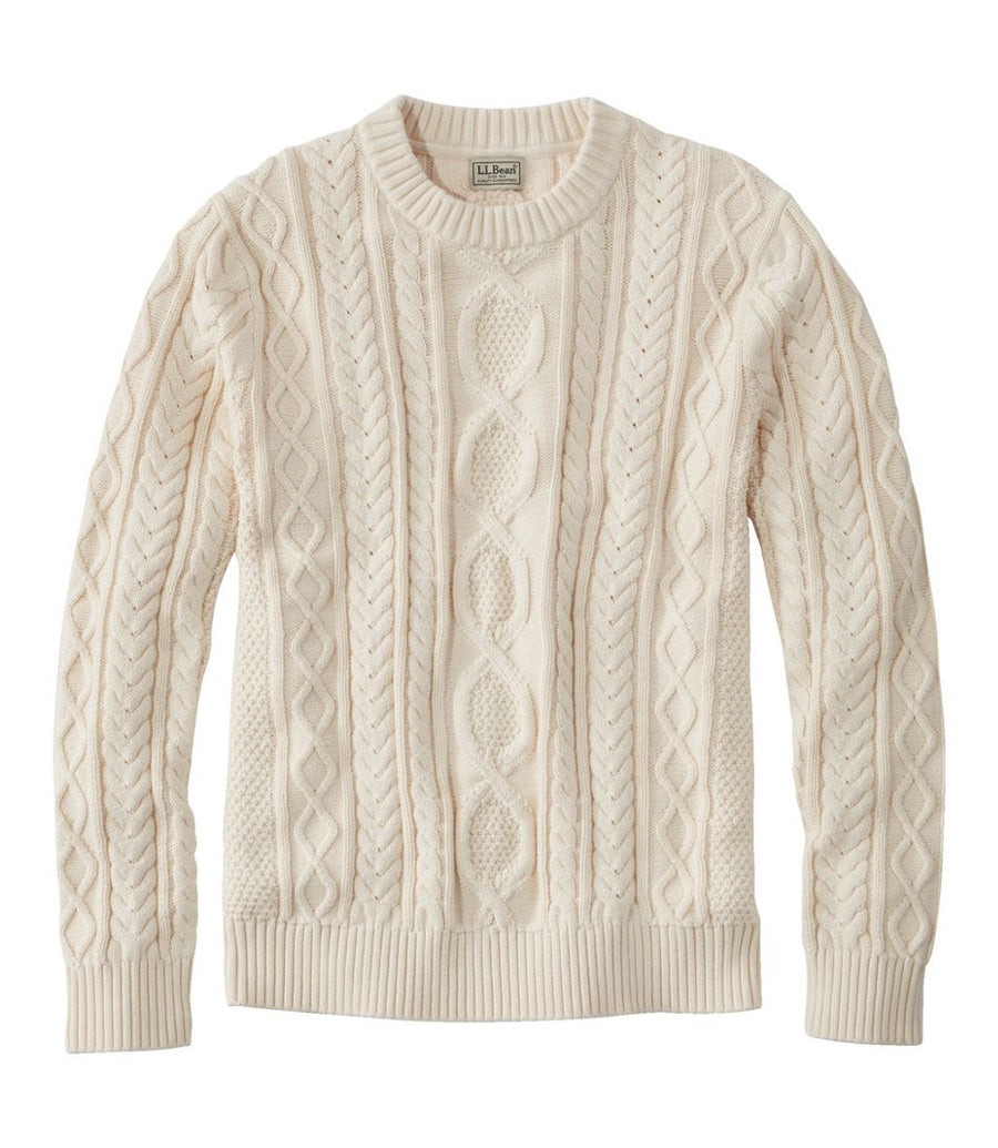 Men's Bean's Heritage Soft Cotton Fisherman Sweater