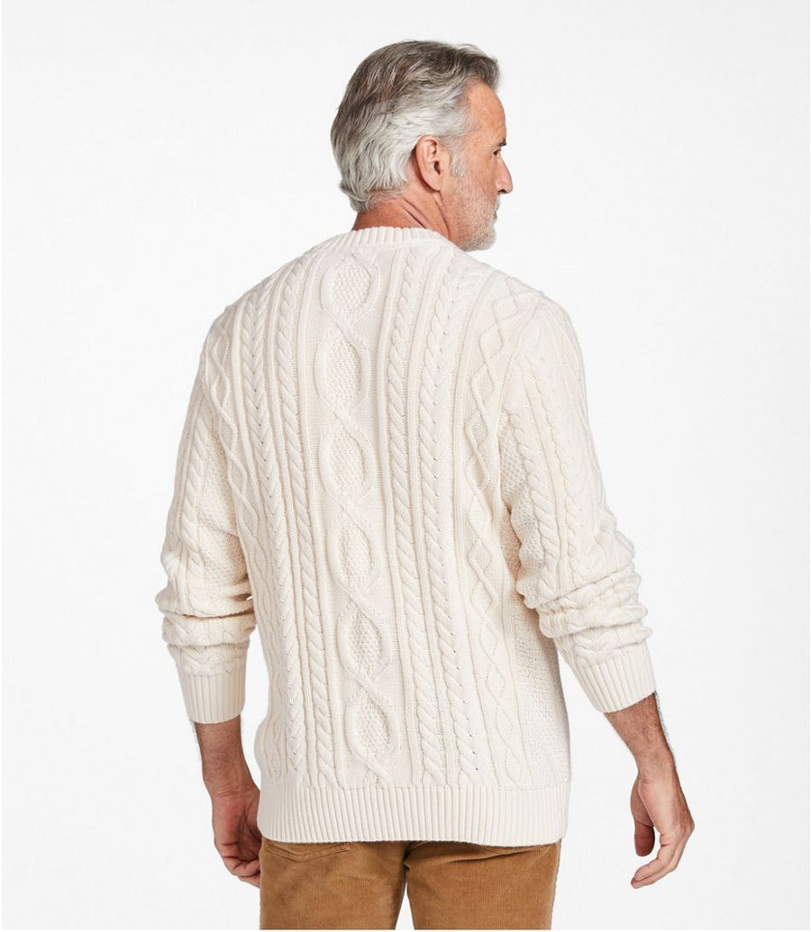 Men's Bean's Heritage Soft Cotton Fisherman Sweater