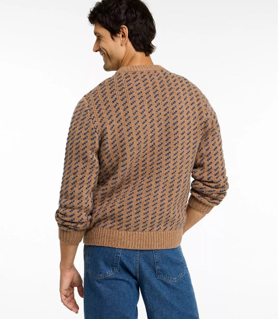 LLBean Men's Classic Ragg Wool Crew Sweater Birdseye Crewneck