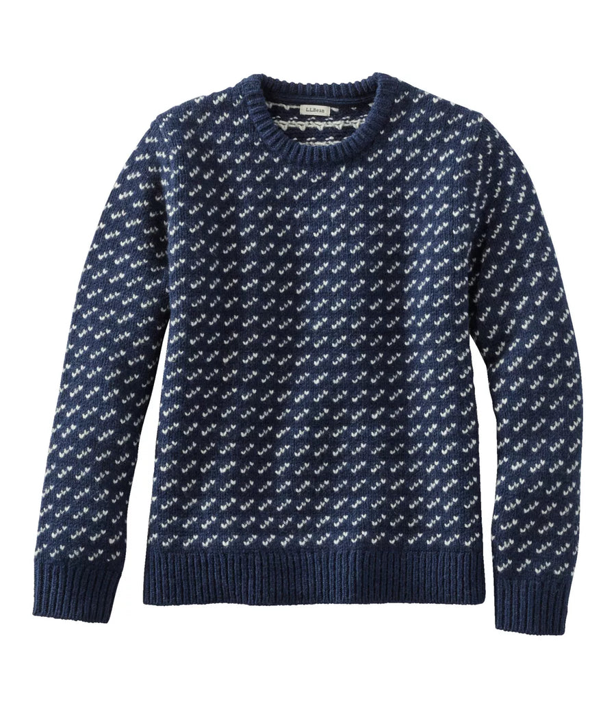 LLBean Women's Classic Ragg Wool Crewneck Birdseye Sweater