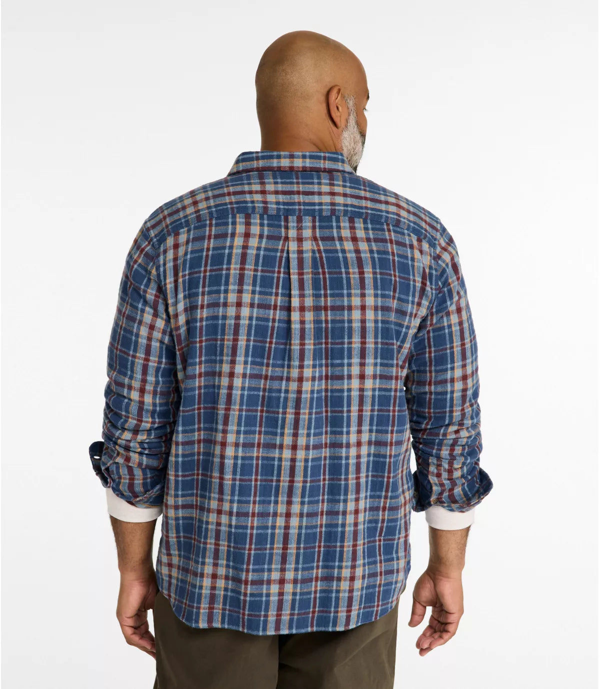 LLBean M's 1912 Field Plaid Flannel Shirt Slightly Fitted