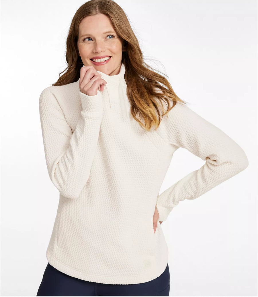 LLBean Women's Ridgeknit Crossneck Pullover
