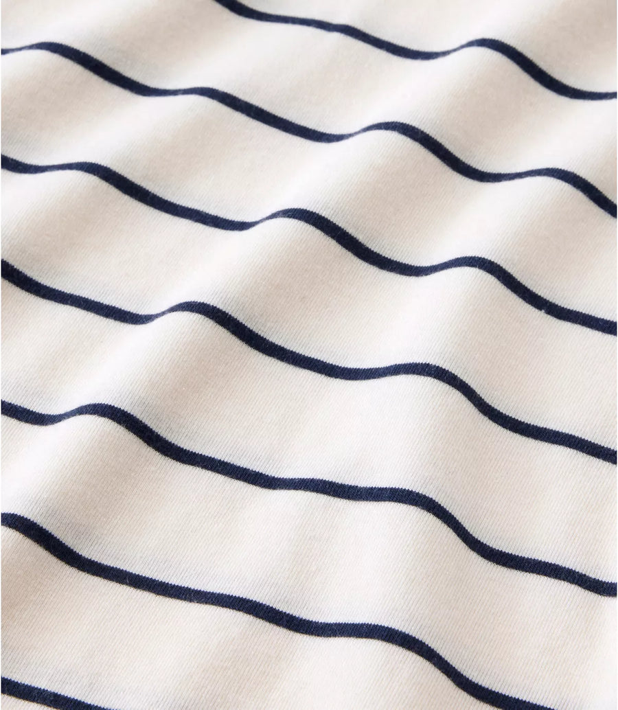 LLBean Women's Soft Stretch Supima-Blend Striped Turtleneck