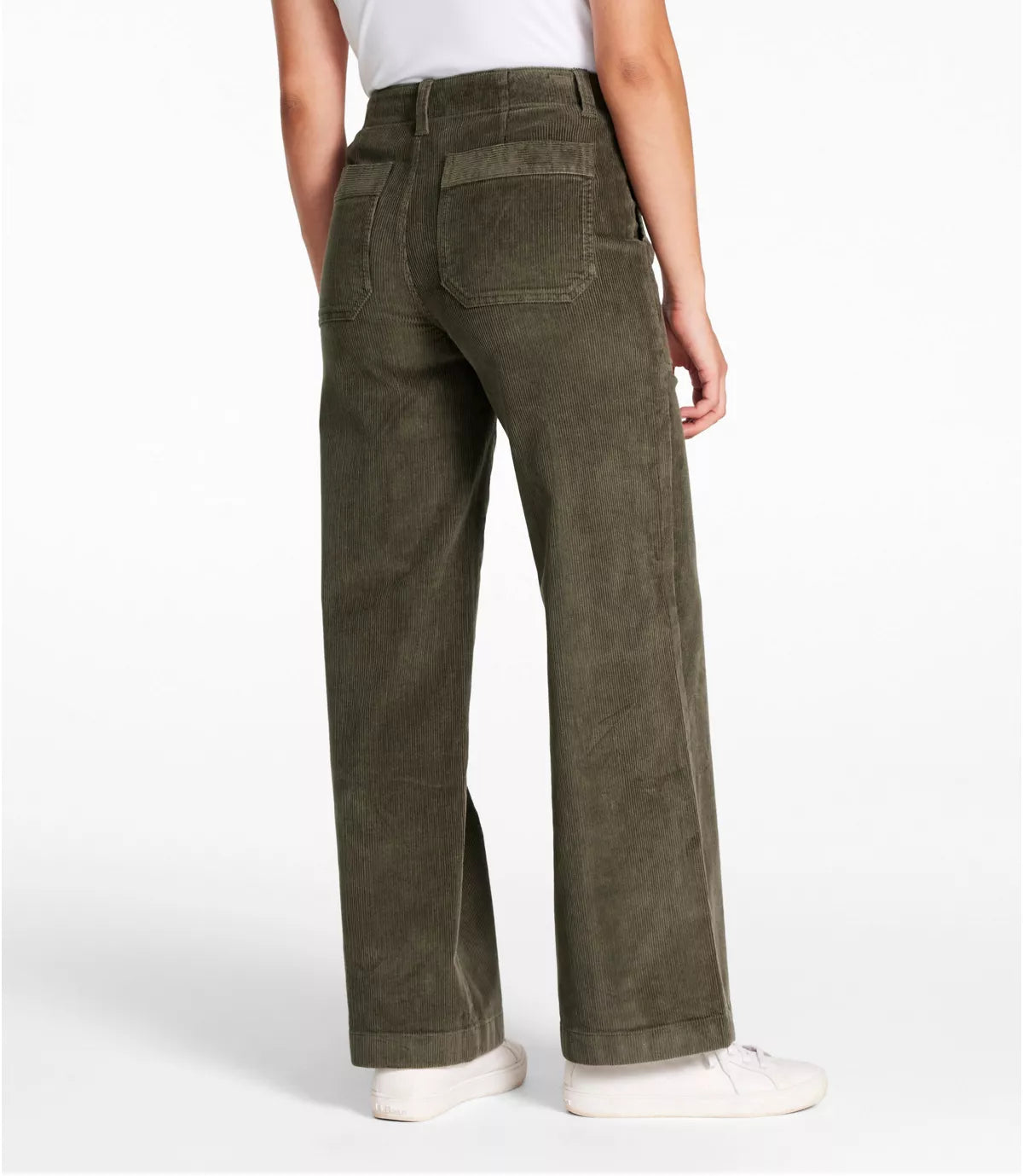 LLBean Women's 207 Vintage Corduroy High Rise Wide Leg