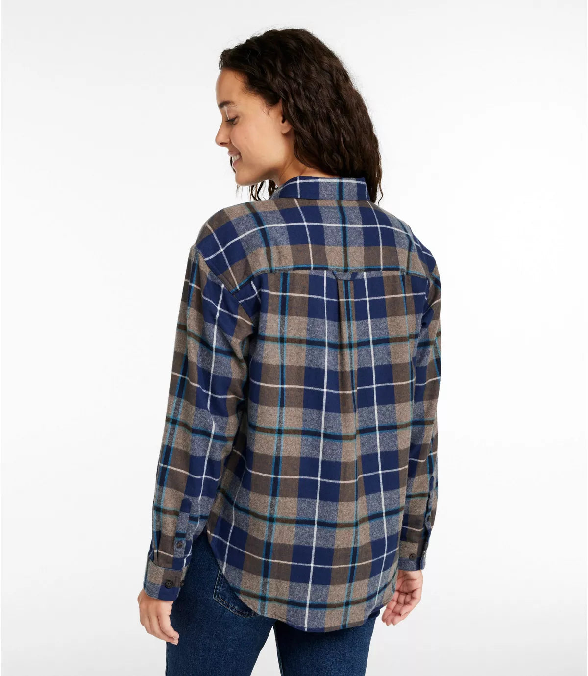 LLBean Women's Scotch Plaid Heritage Boyfriend Flannel