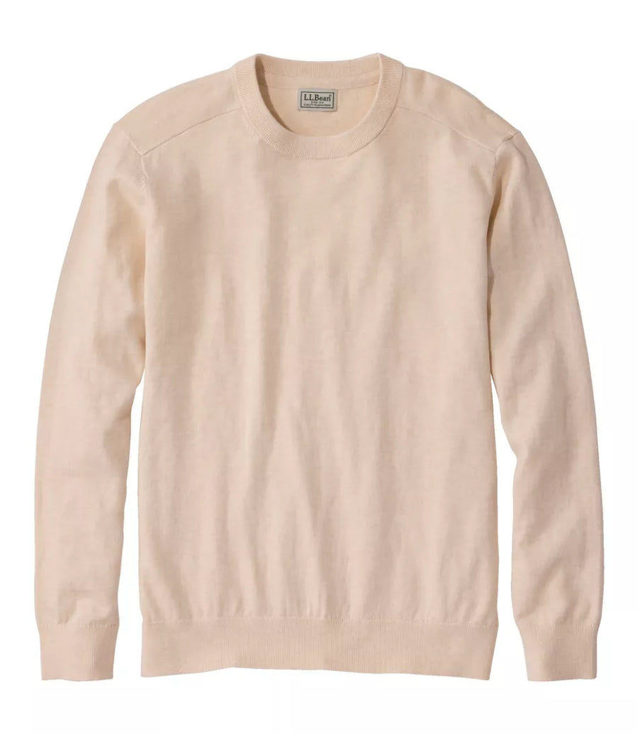 L.L.Bean Men's All Seasons Cotton Blend Crewneck Sweater