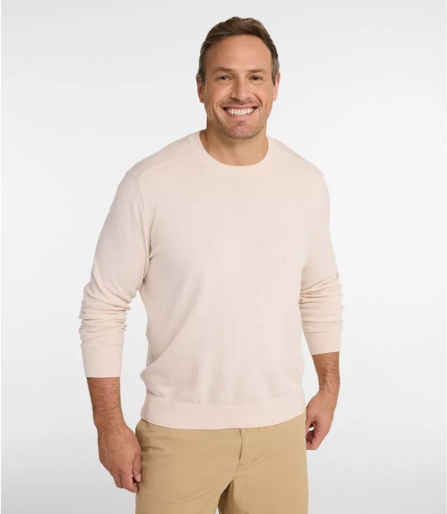 L.L.Bean Men's All Seasons Cotton Blend Crewneck Sweater