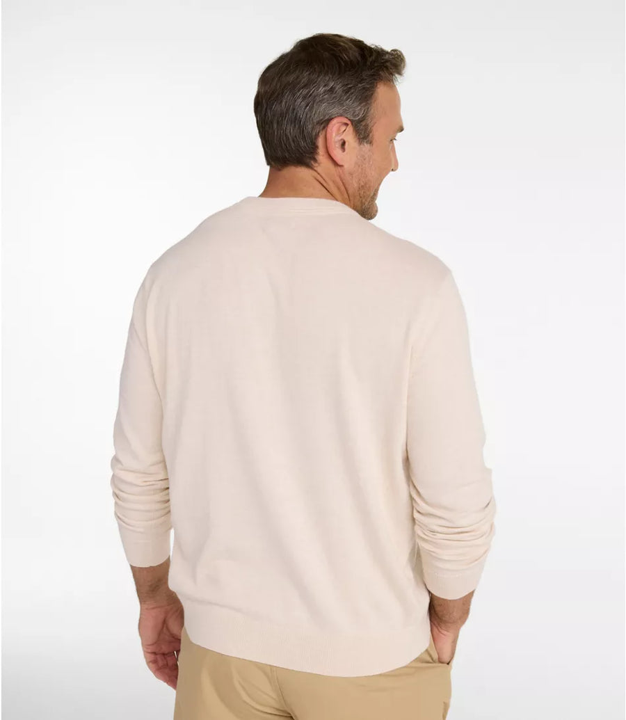 L.L.Bean Men's All Seasons Cotton Blend Crewneck Sweater