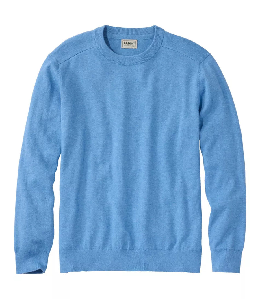 L.L.Bean Men's All Seasons Cotton Blend Crewneck Sweater