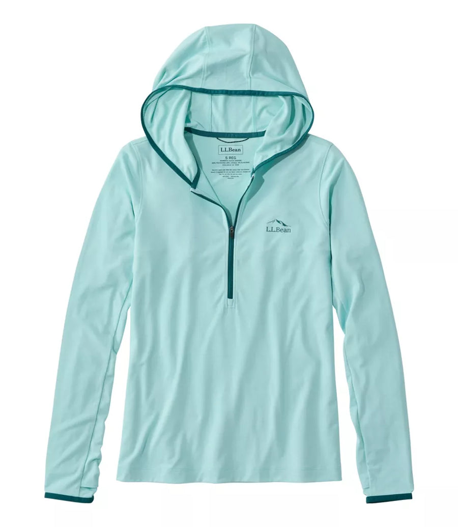 L.L.Bean Women's SunSmart Coolpro Half Zip Hoodie