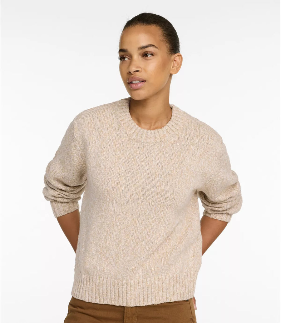LLBean Women's Cotton Ragg Relaxed Crewneck Sweater