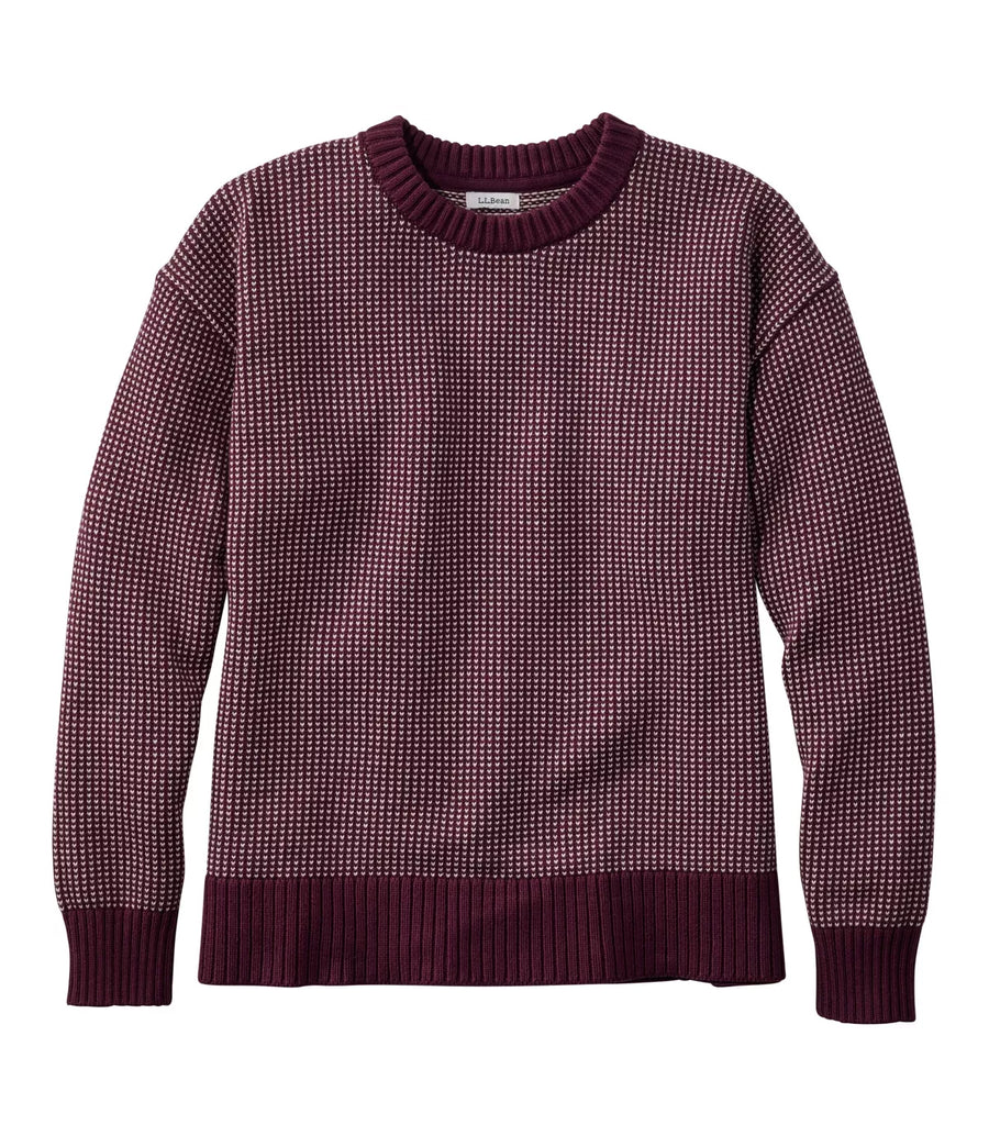 LLBean Women's The Original Double L Crewneck Birdseye Sweater