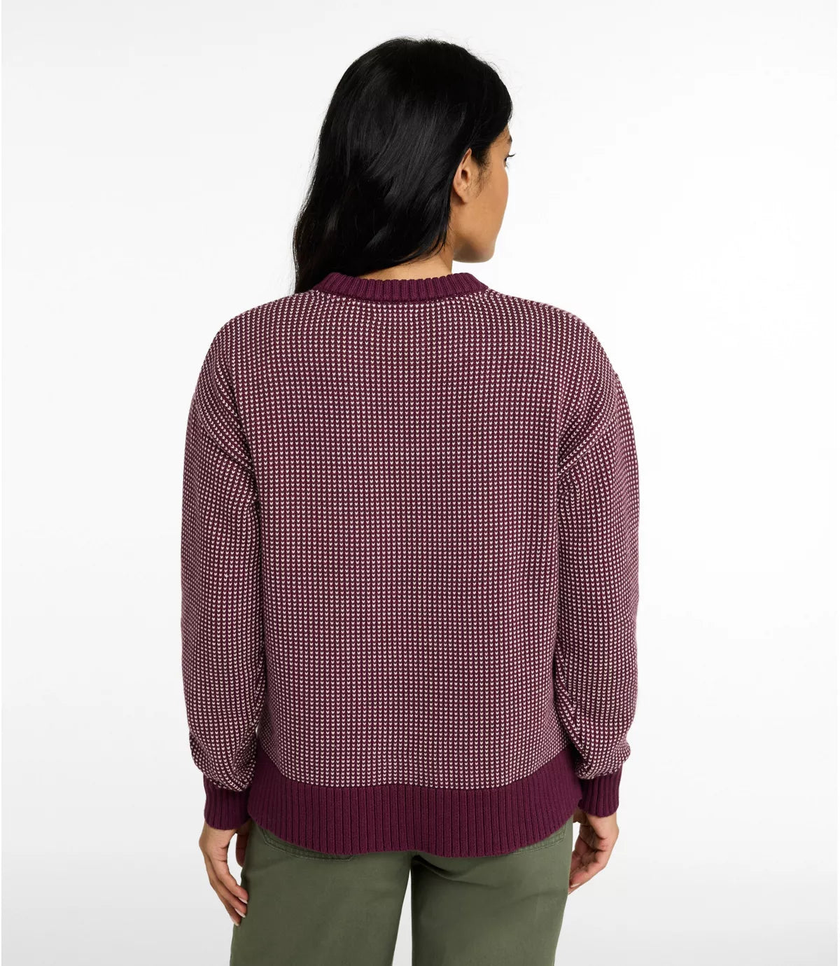 LLBean Women's The Original Double L Crewneck Birdseye Sweater