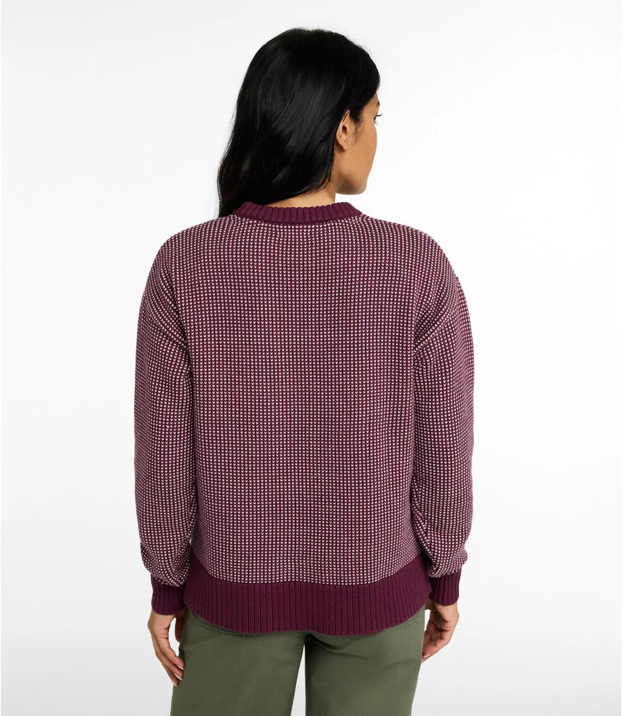 LLBean Women's The Original Double L Crewneck Birdseye Sweater