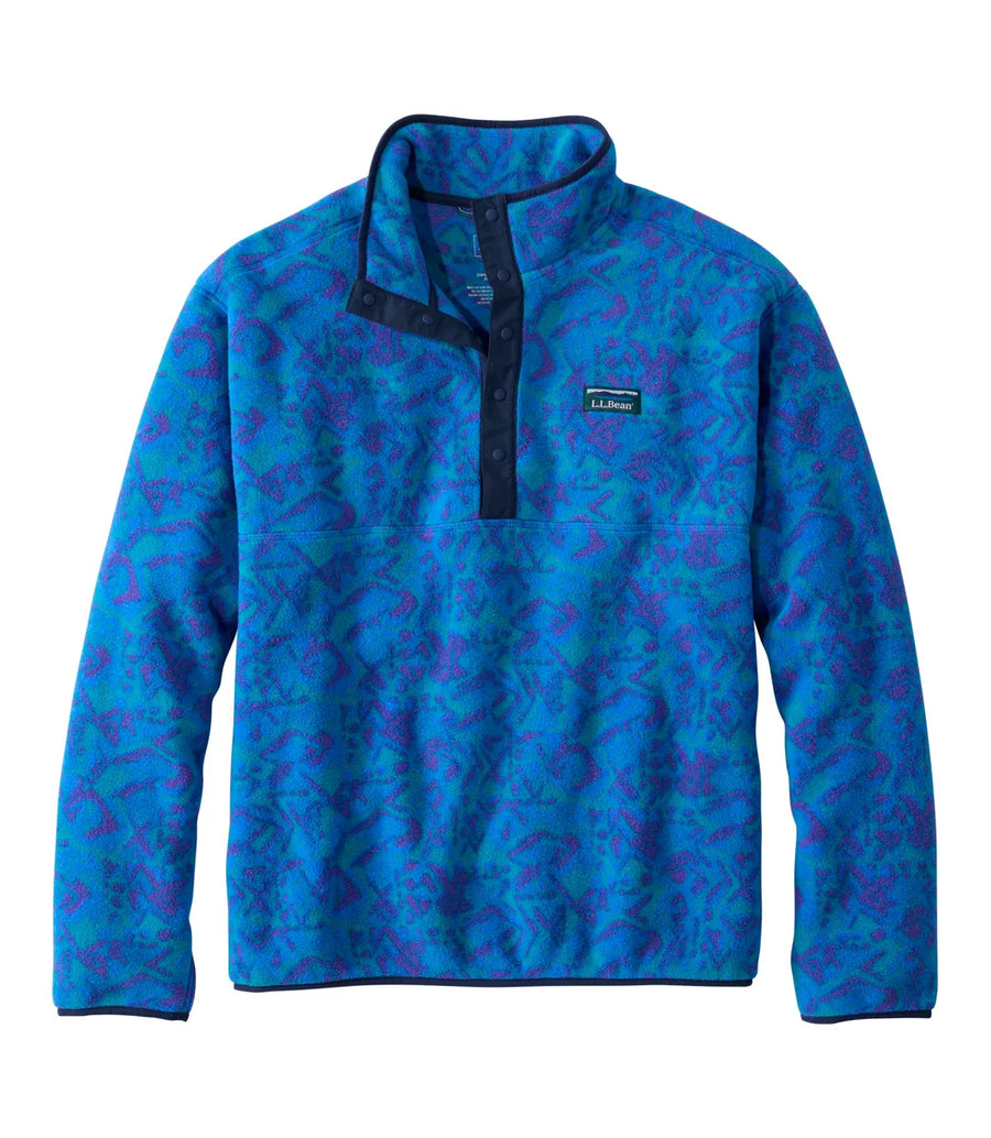 LLBean Men's Mountain Classic Fleece Print Pullover