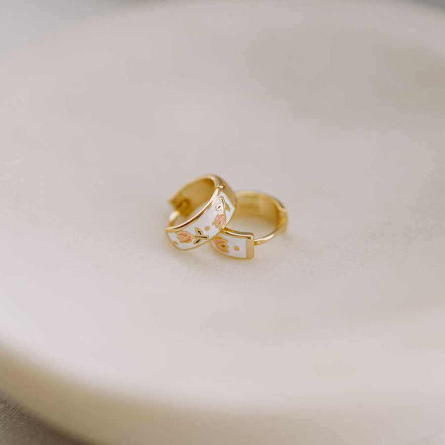 Mauve Jewelry Eloise Tea Cup Hoops