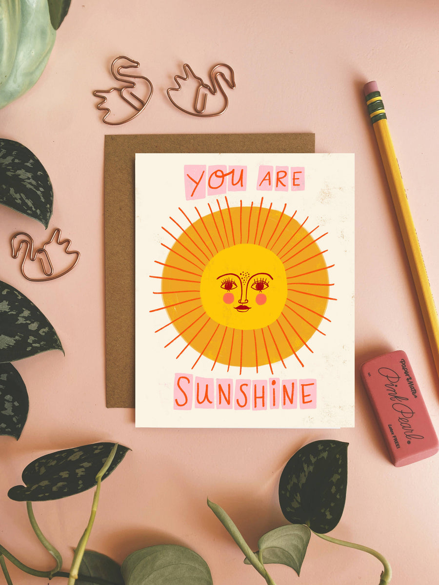 Dream Folk Studio You Are Sunshine Greeting Card