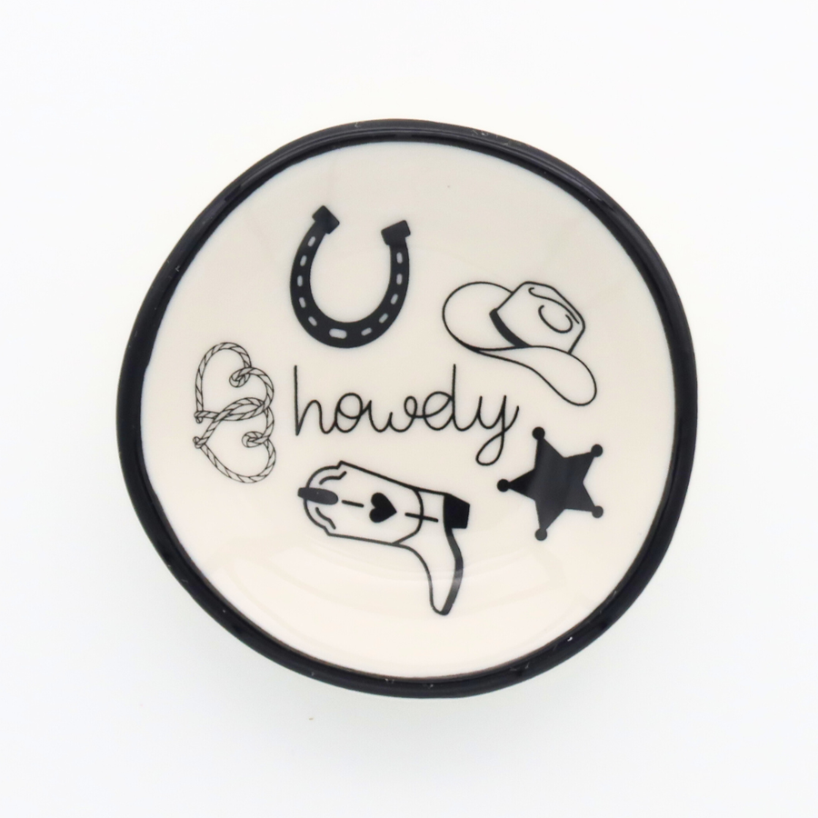 Properly Improper Ring Dish Howdy Western
